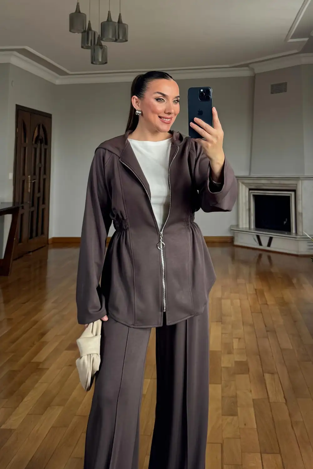 Fermuarlı Beli Lastikli İkili Takım 3