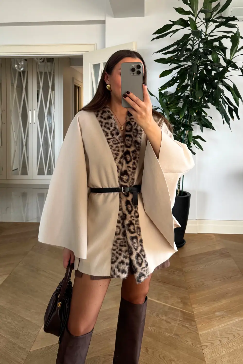 Leopar Desenli Kaşe Panço 2