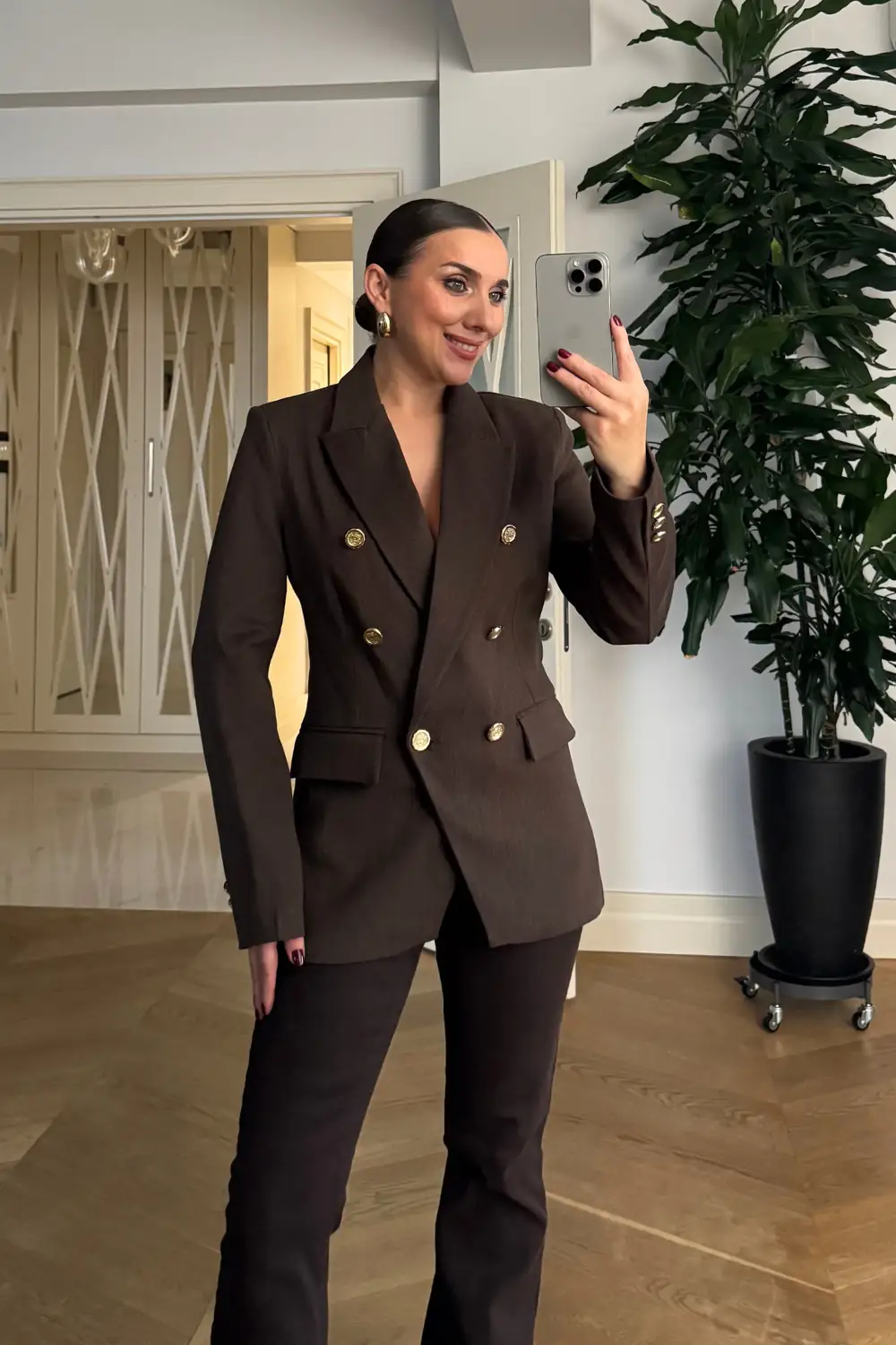 Kruvaze Blazer Kadın Ceket 2
