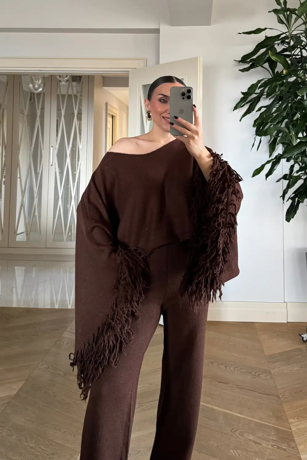 Püsküllü Triko Kadın Kazak 8