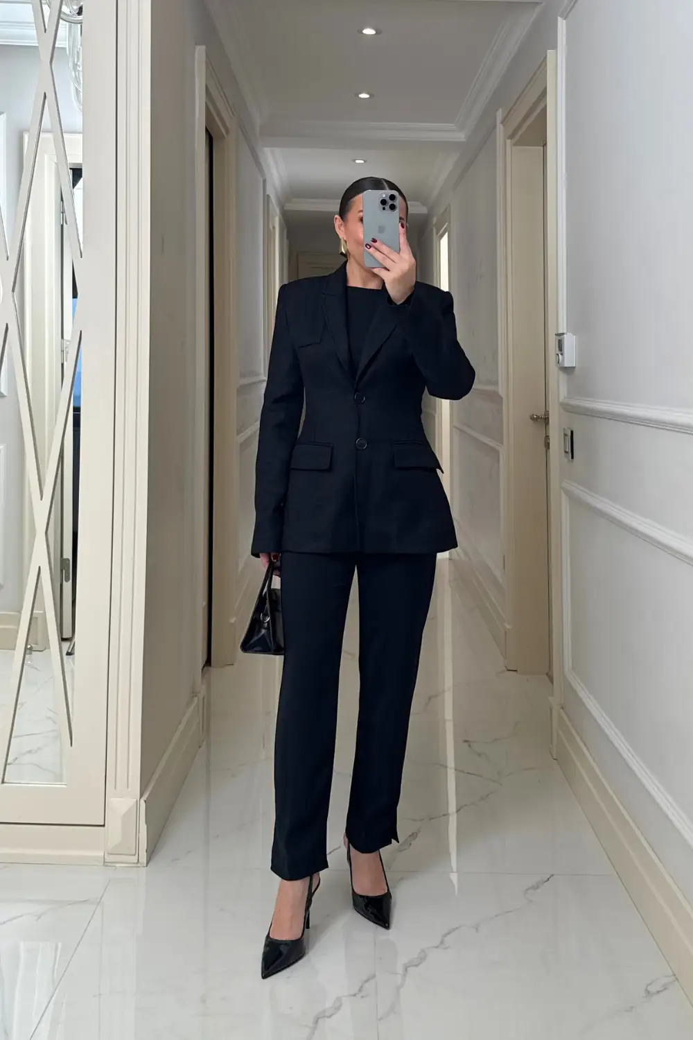 Vücuda Oturan Blazer Kadın Ceket - SİYAH