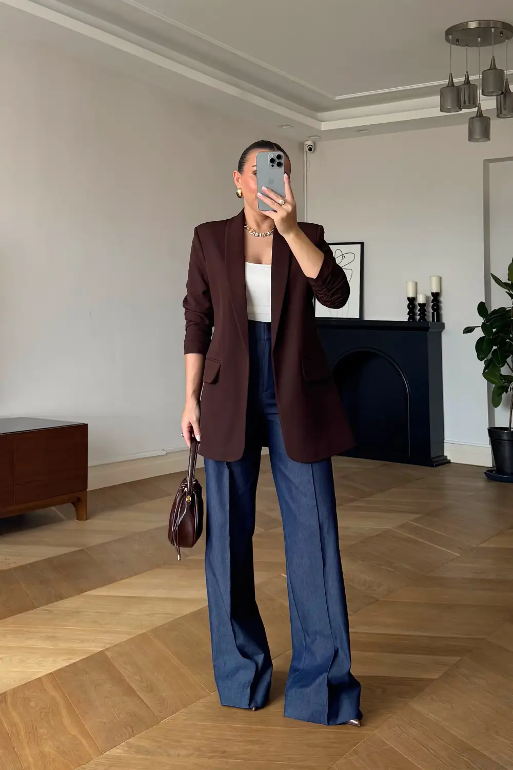 Kolları Büzgülü Blazer Kadın Ceket 1