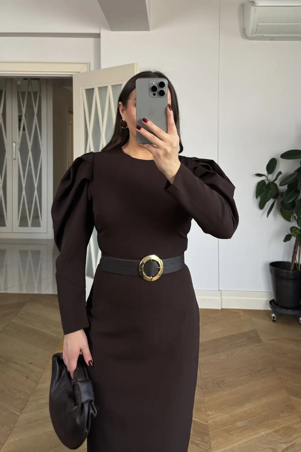 Kemerli Uzun Elbise 3