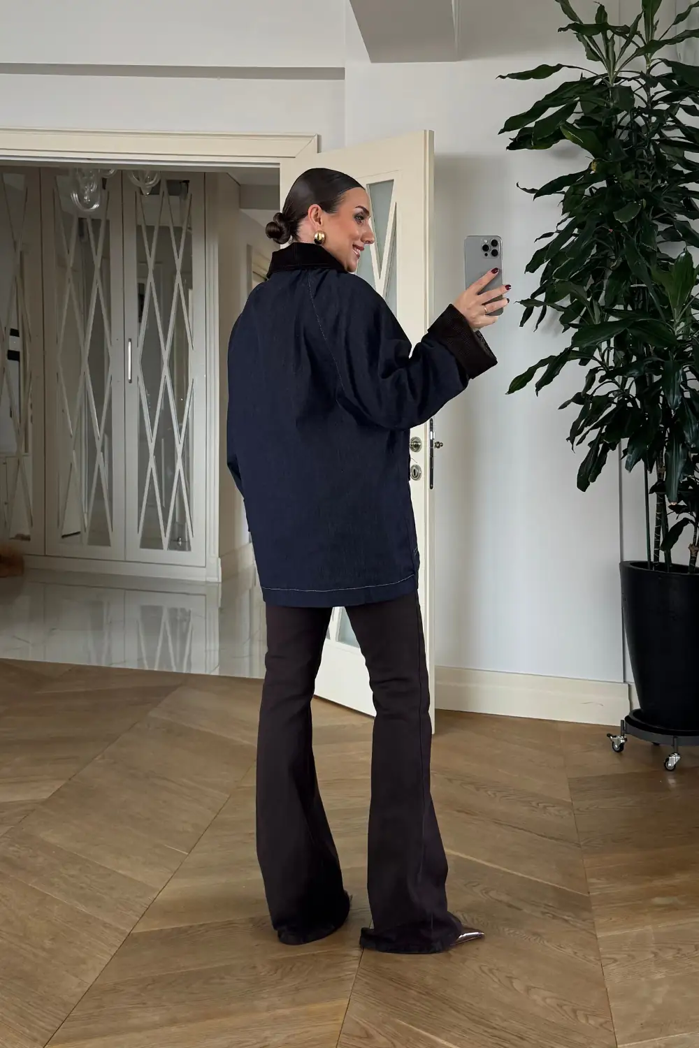 Cepli Denim Kadın Ceket 7