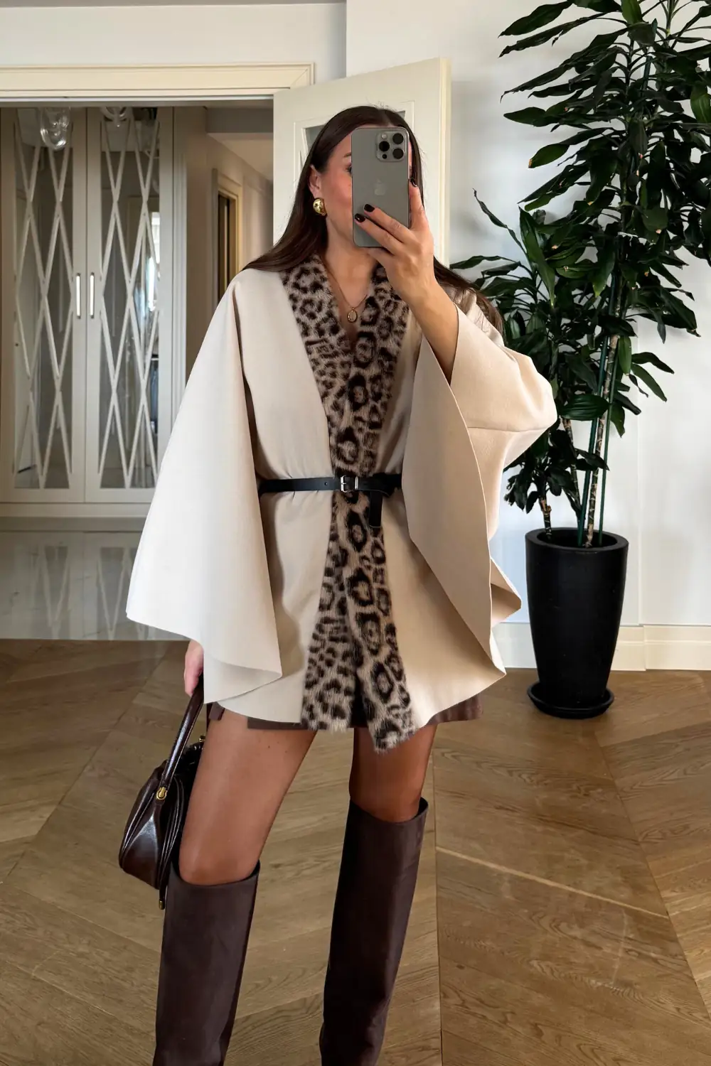 Leopar Desenli Kaşe Panço 6