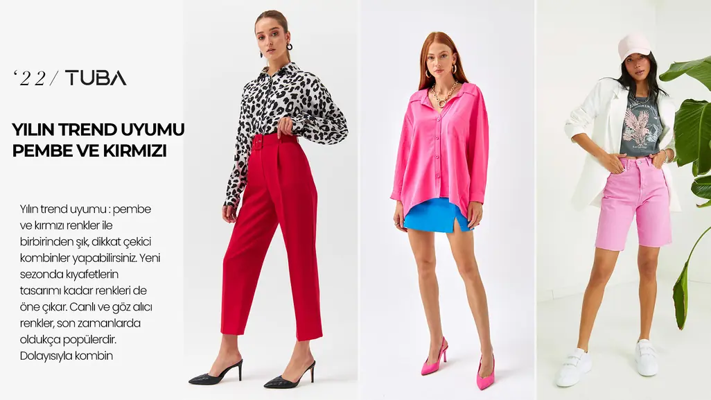 YILIN TREND UYUMU : PEMBE VE KIRMIZI