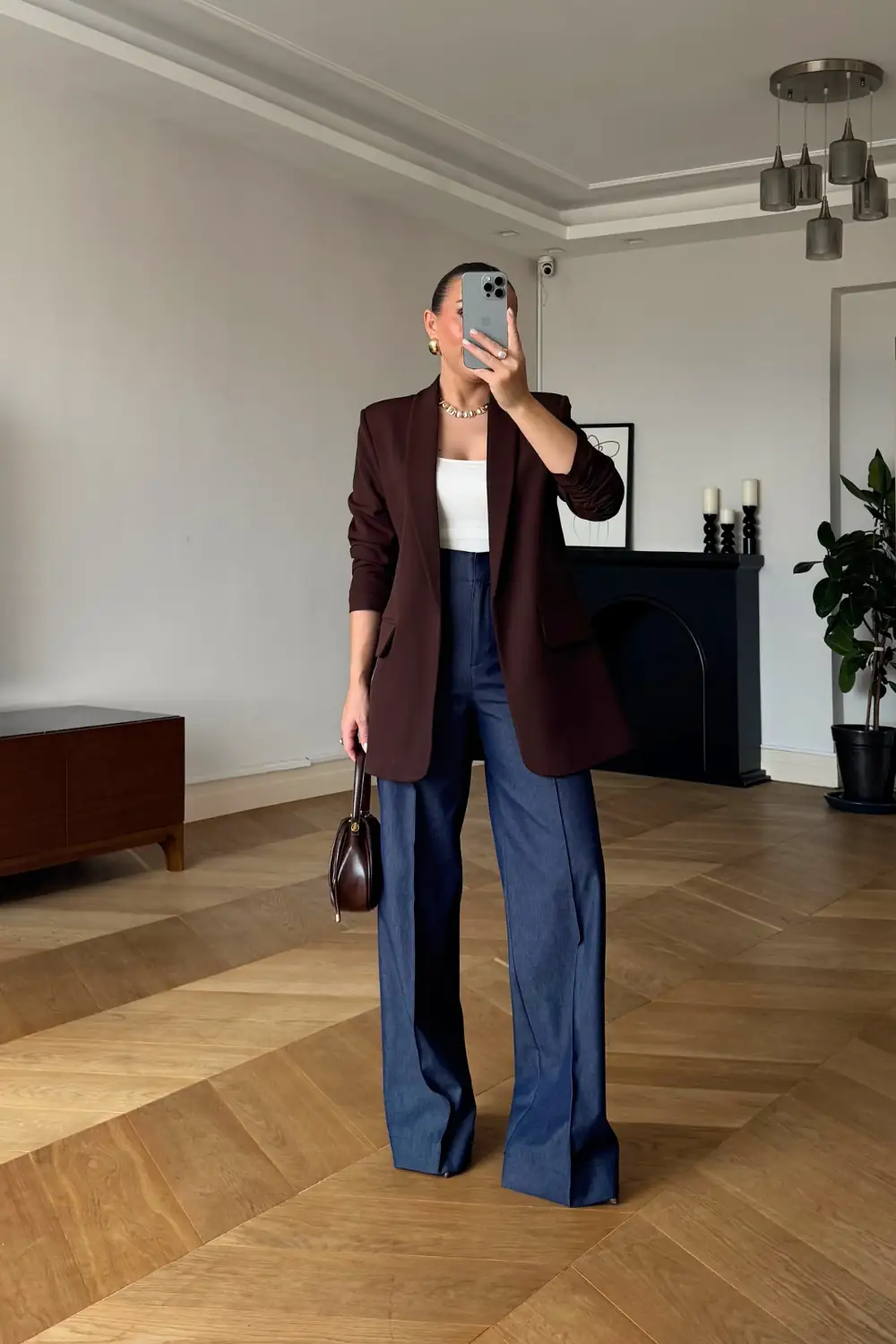 Kolları Büzgülü Blazer Kadın Ceket 4