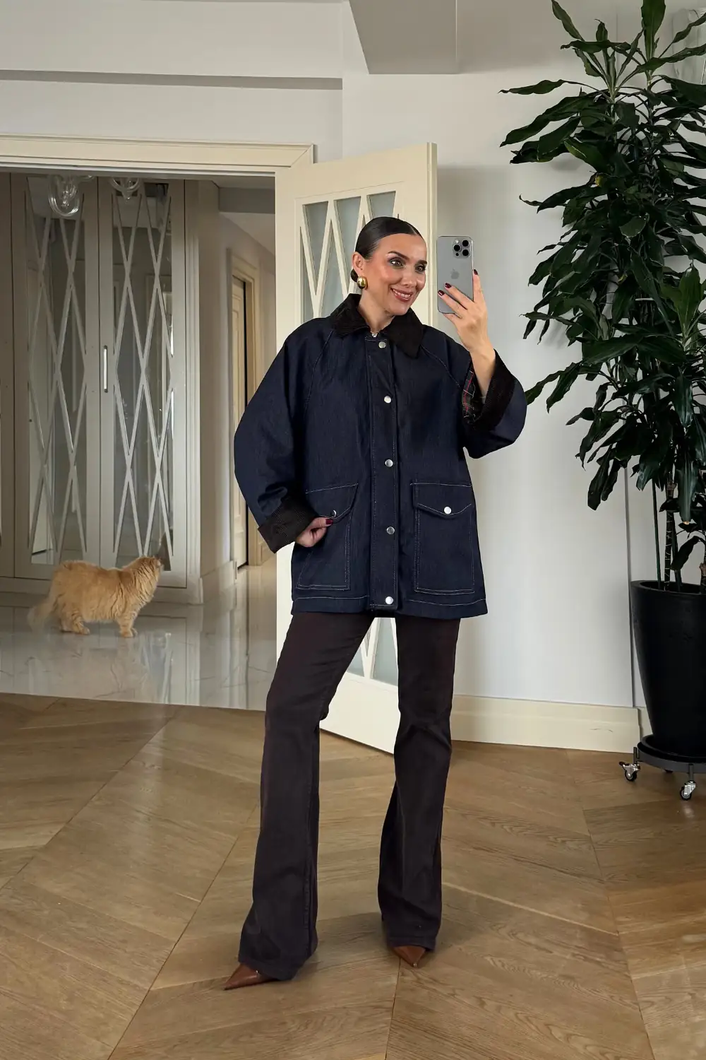 Cepli Denim Kadın Ceket 6