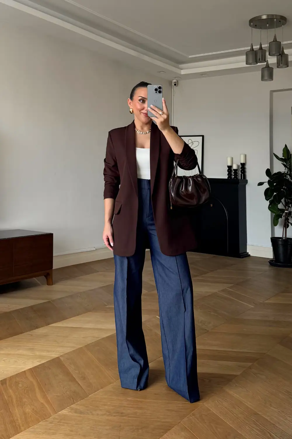 Kolları Büzgülü Blazer Kadın Ceket 5