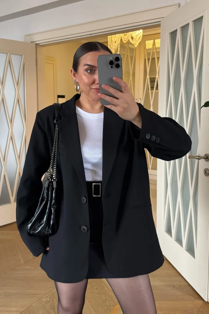 Oversize Blazer Kadın Ceket 4