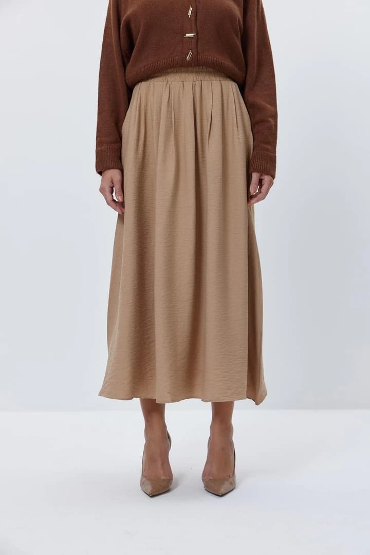Beli Lastikli Midi Etek 2