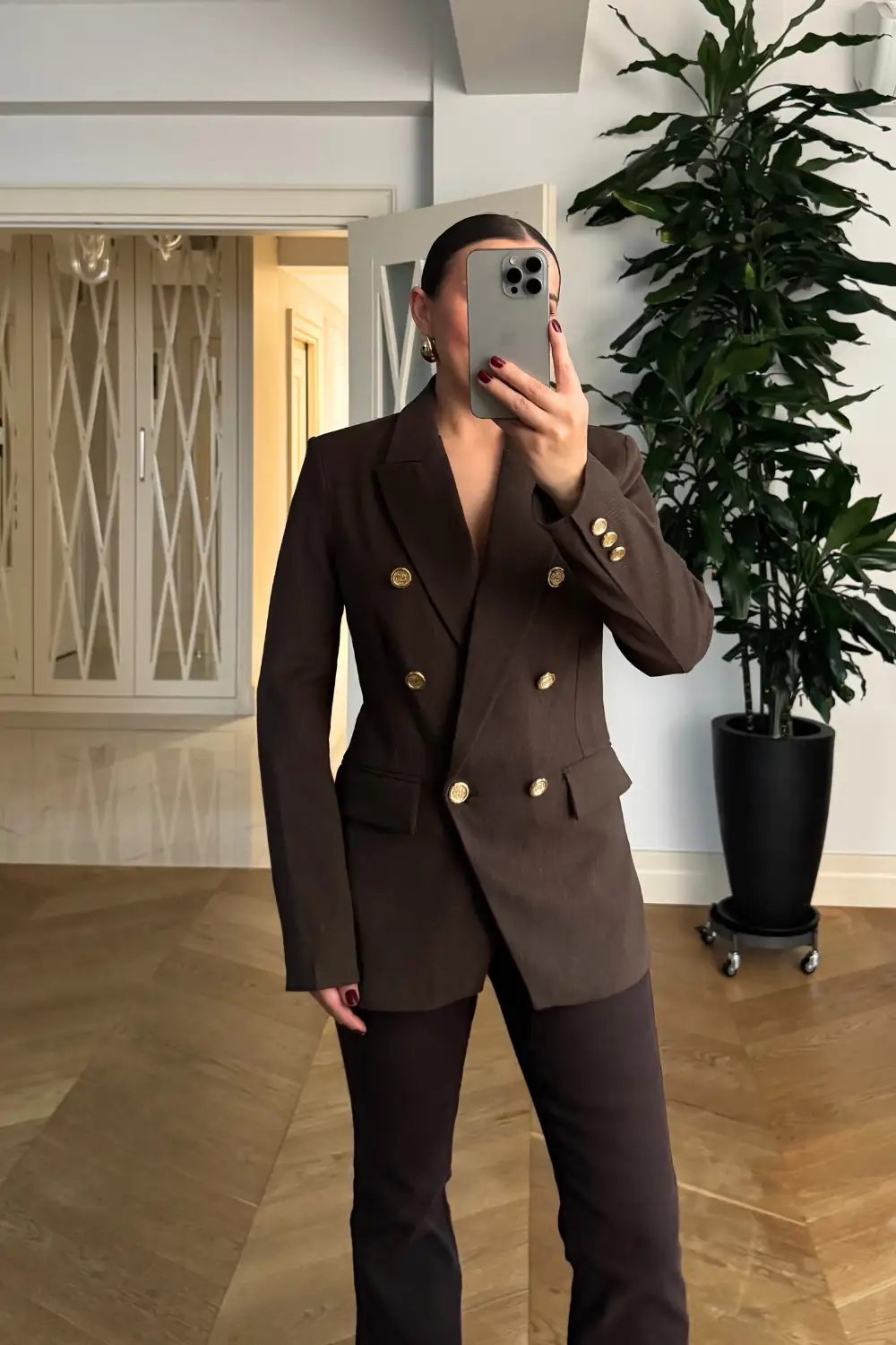 Kruvaze Blazer Kadın Ceket 3