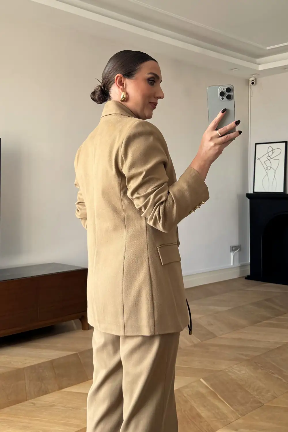 Kruvaze Blazer Kadın Ceket 5