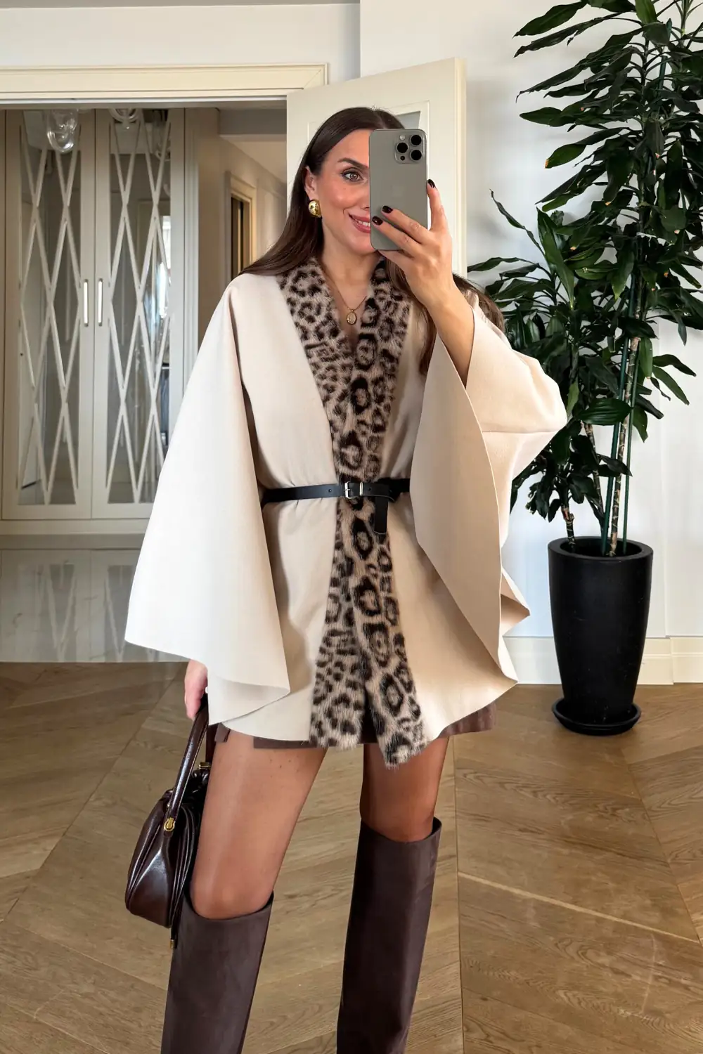 Leopar Desenli Kaşe Panço 5