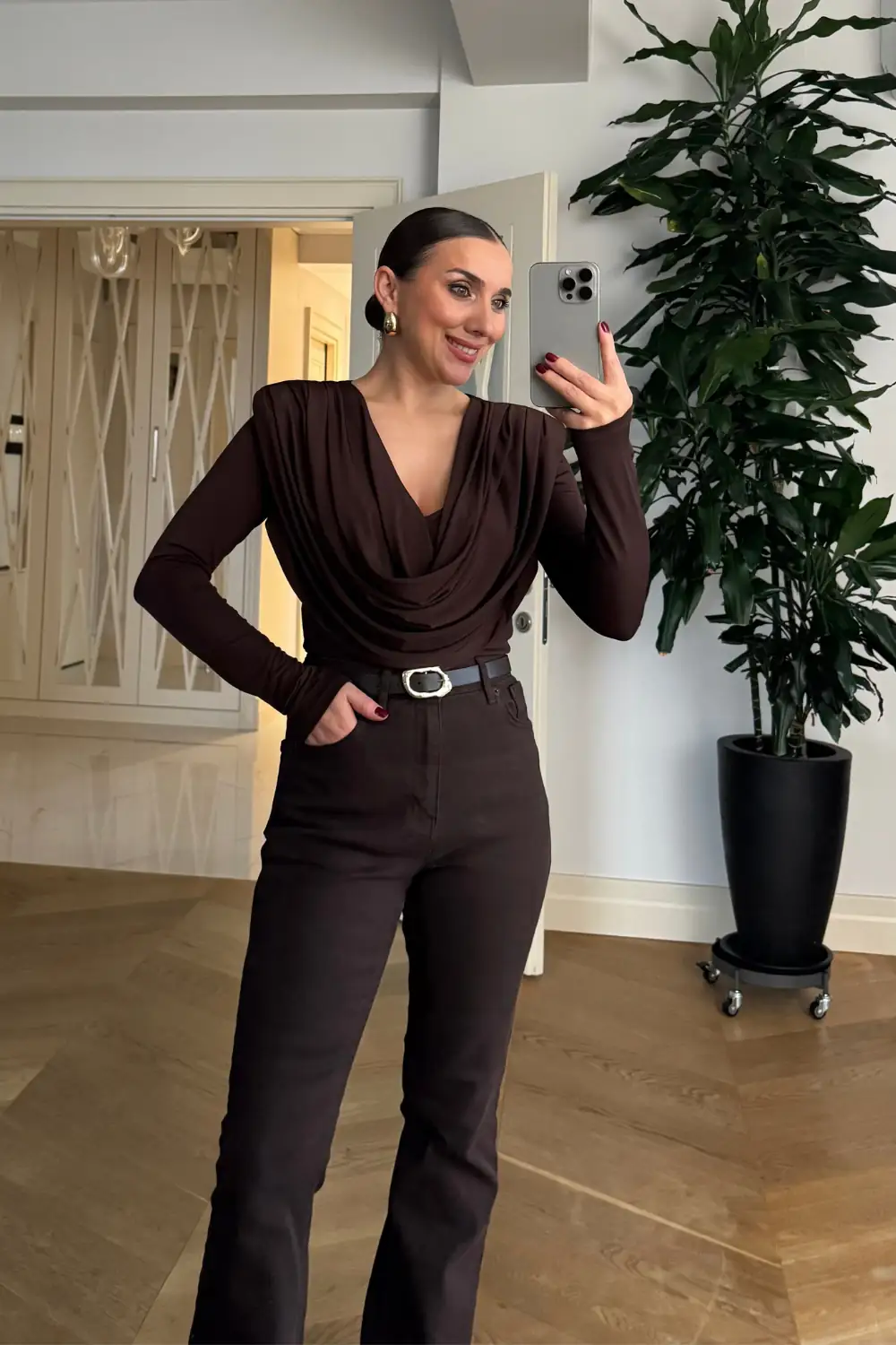 Degaje Yaka Uzun Kollu Bluz 4