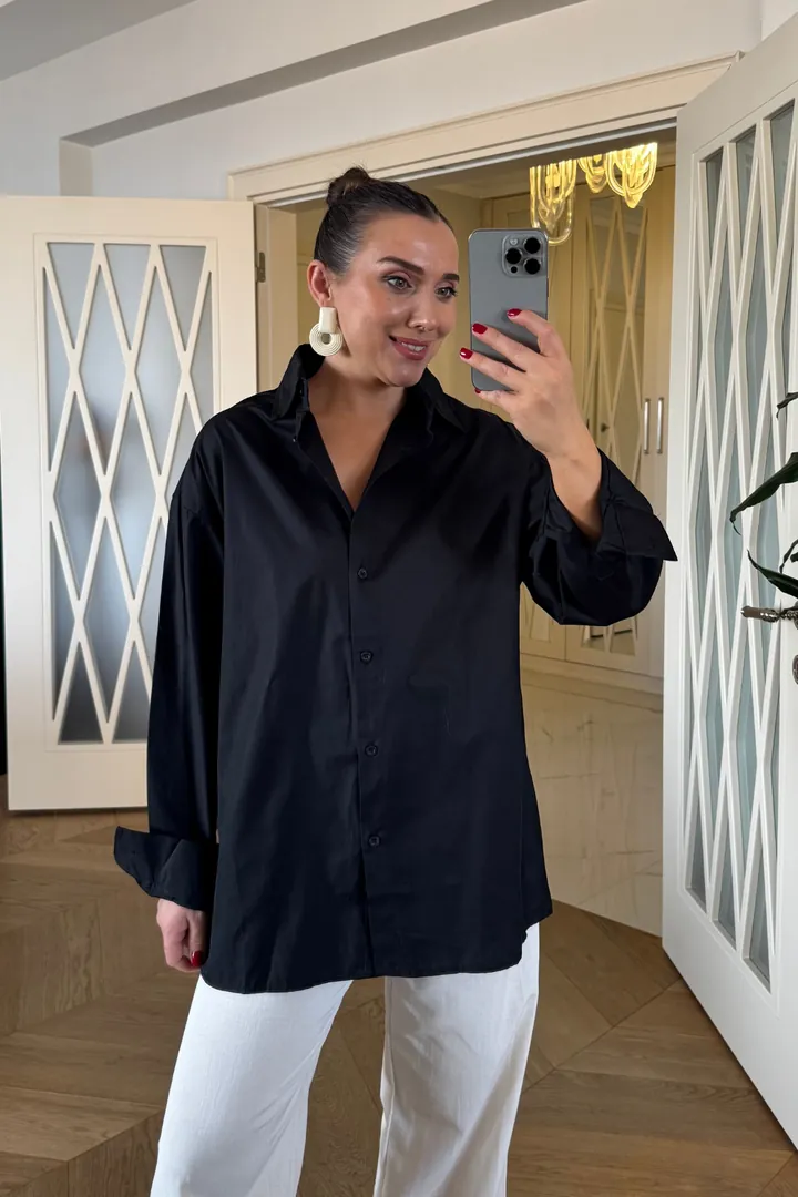 Basic Poplin Kadın Gömlek 3