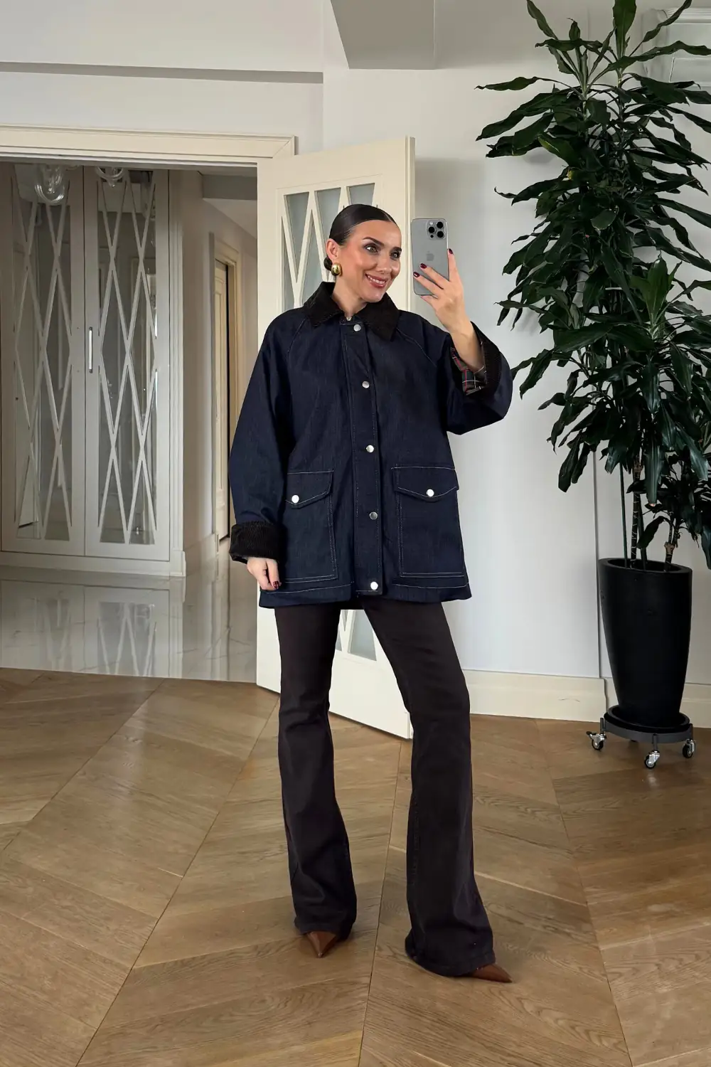 Cepli Denim Kadın Ceket 1