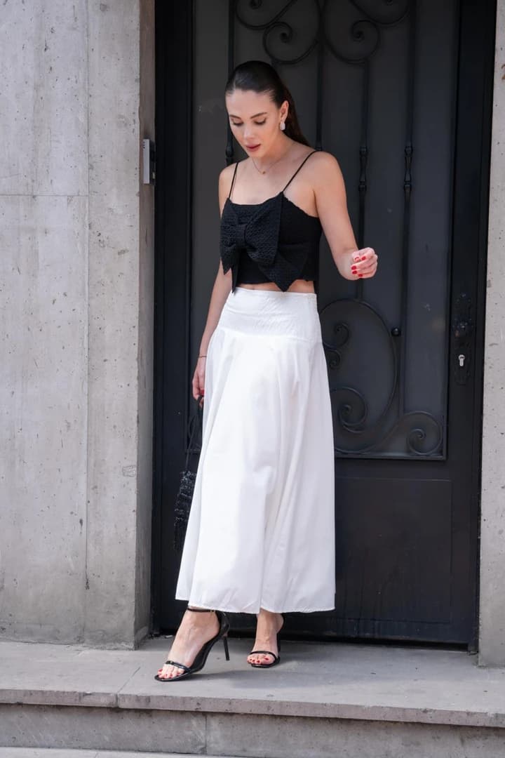 Fiyonk Detaylı Askılı Triko Crop 5