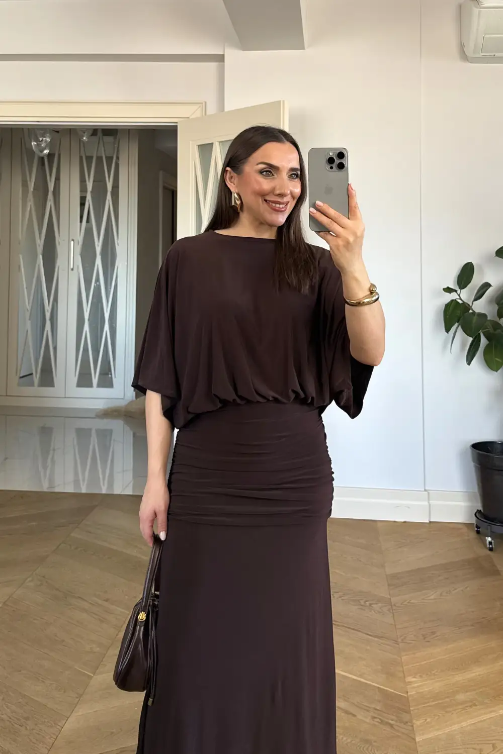 Drapeli Maxi Elbise 6